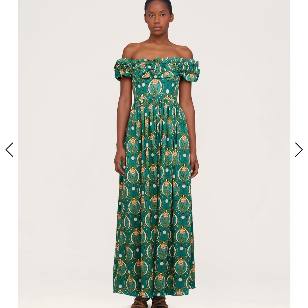 Agua by Agua Bendita Espliego Lunar Maxi Dress Size M